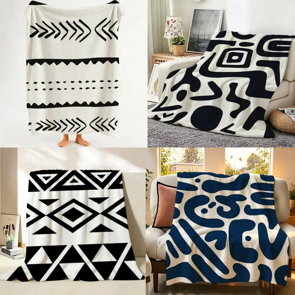 

Art African style fabric print Throw hot Flannel Throw Blanket Suitable for Sofa、Living Room、Bedroom soft