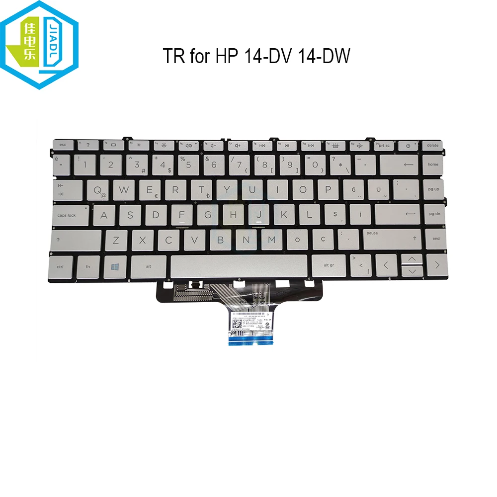 Turkey Latin Keyboard Backlight For HP 14-DV Pavilion X360 14-DW 14M-DW TPN-Q244 TPN-I137 L85713 L96522 161 Notebook Keyboards