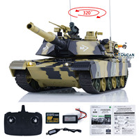 1/24 Heng Long M1A2 3816-2 RC Tank Abrams 2.4G Toys TOUCAN Radio Control Battle Tank Cars Vehicle Model for Boys Gifts TH23394