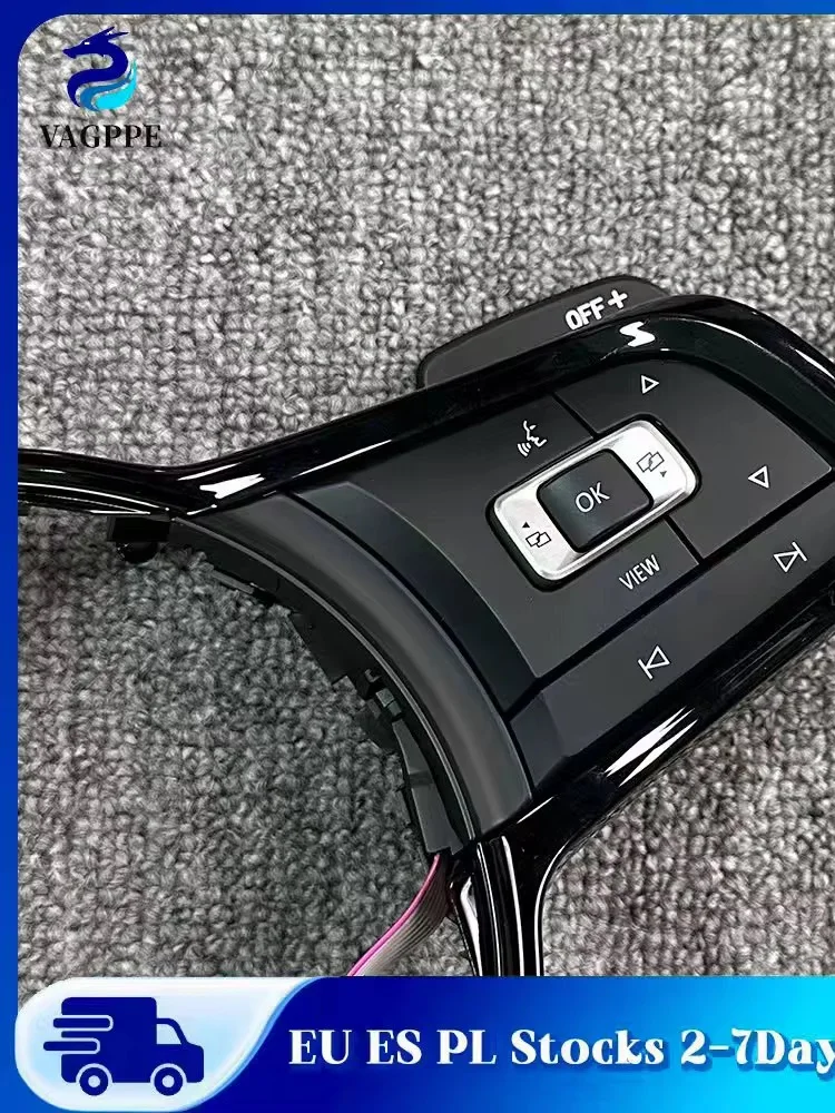 5G0959442AE Multifunktionslenkradtasten-ACC-Schaltwippen-Tastenrahmen für Passat B8 Golf 7 MK7 Tiguan MK2 5G0 959 442 AE 5G0 951 527B/528B