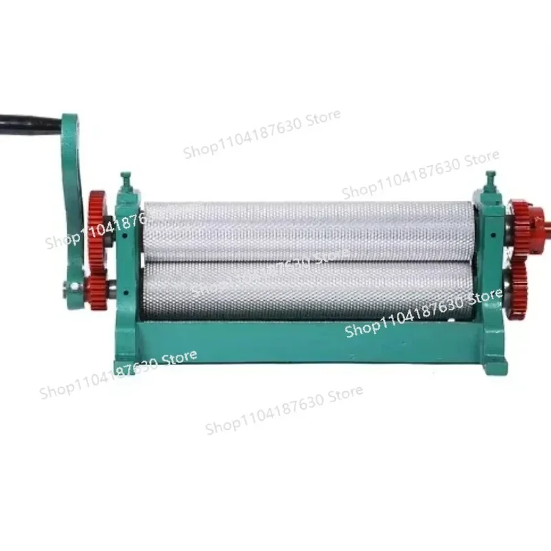 Manual Beeswax Foundation Embosser Honey Comb Bees Aluminum Alloy Roller Embosser Beeswax Foundation Machine