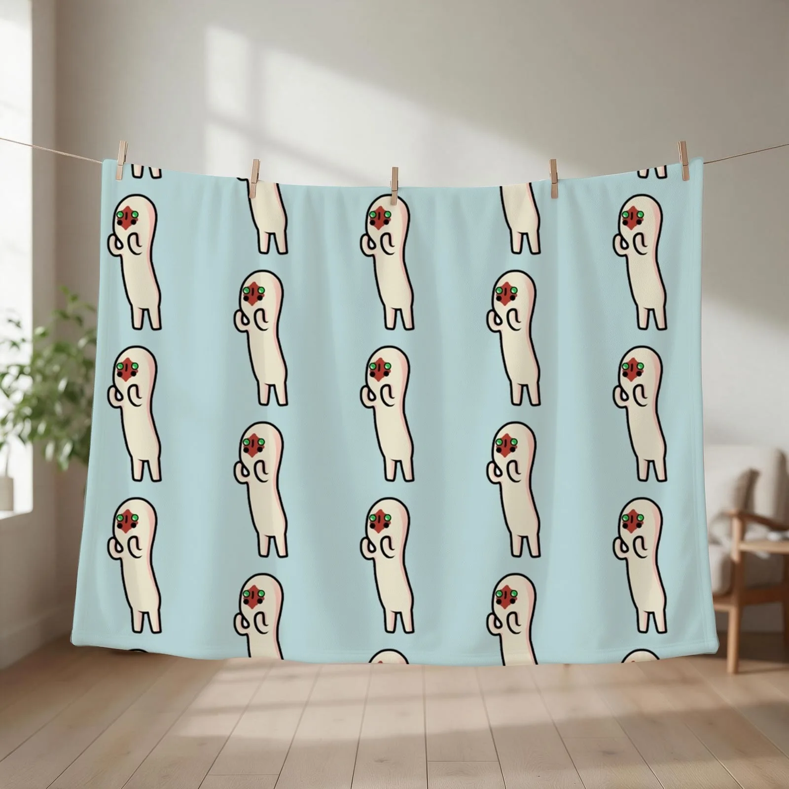 SCP-173 Cartoon Tshirt - Scp Foundation Throw Blanket Flannels halloween Luxury bed plaid Blankets