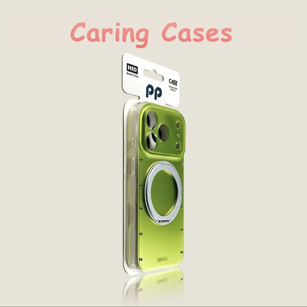 

For iPhone 17 Pro Max Case Green Precise Hole Electroplated Diamond 360 Bracket Shockproof Soft Edge Cover with iphone 16 15