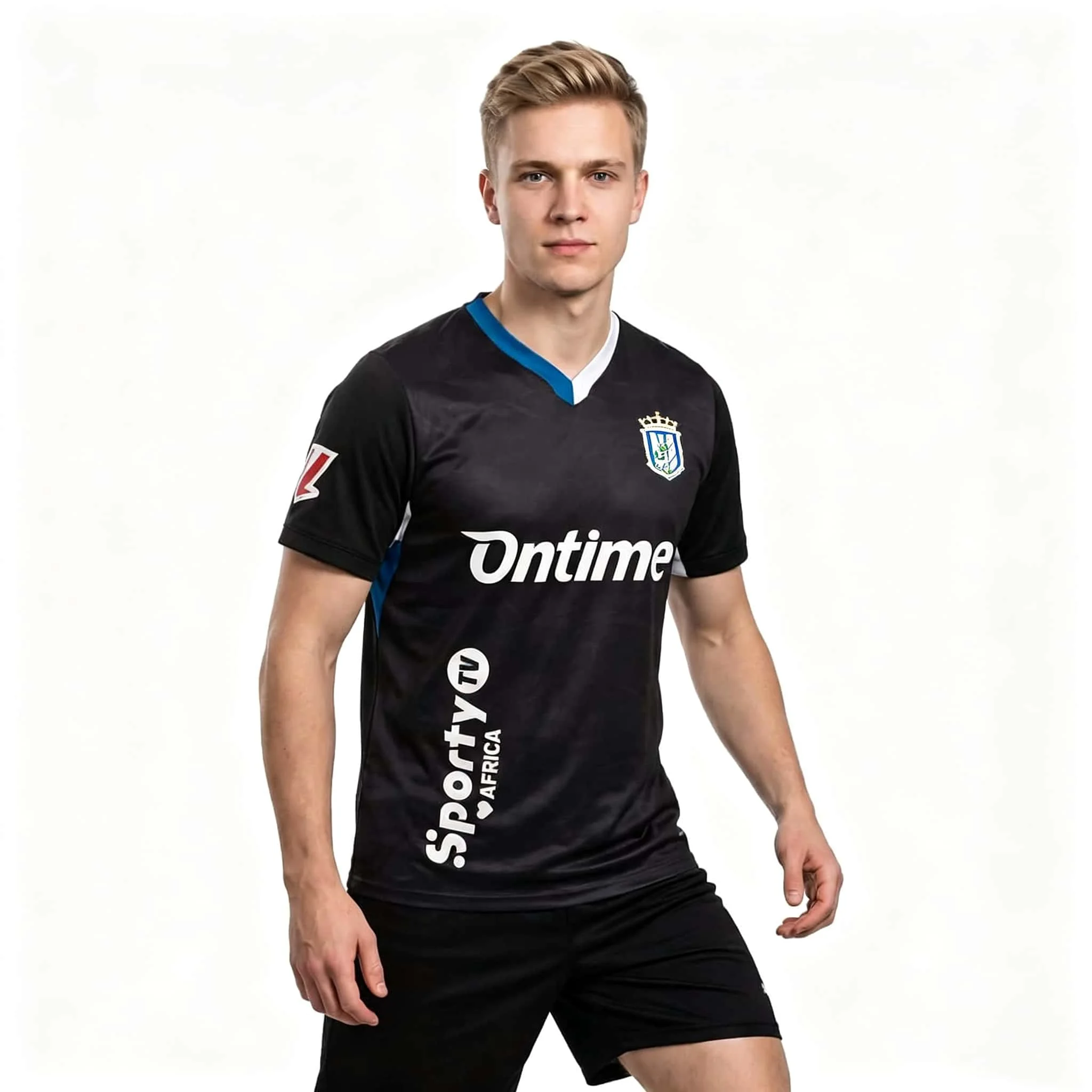 Leganés Home Kit 2026-2027 Black White Sports Clothing 2026 Summer Men Women Breathable Quick-drying Shirt Match Sports Clothing