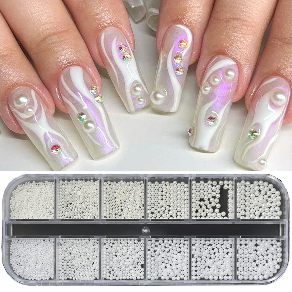 Perle Nagel Charms Nagel Perle Teile Set Nail Art Dekorationen 3D Charms liefert Kunst Assessories szzs04