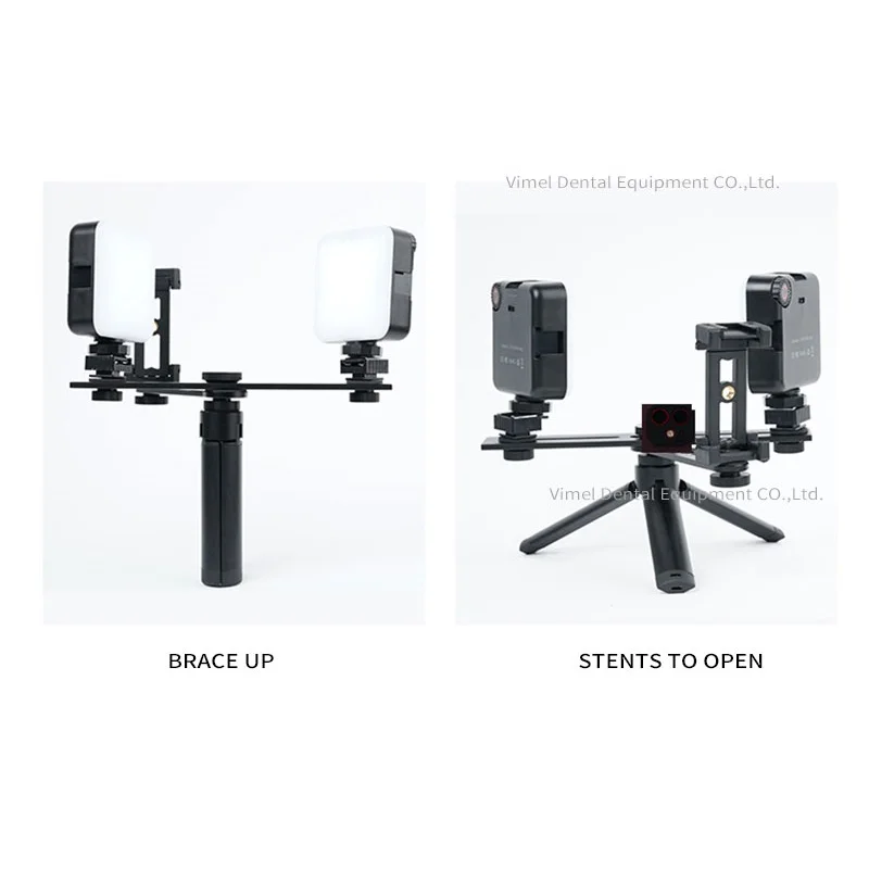 Dental equipment mouth shooting mobile phone fill light portable tripod  small intelligent colorimetric lamp LED oral photograph