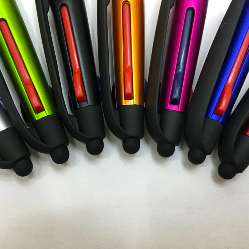 4pcs Computer Touch Phone Screen Pen Colors Crystal Business Office Ballpoint Pen for Stationery Office & School