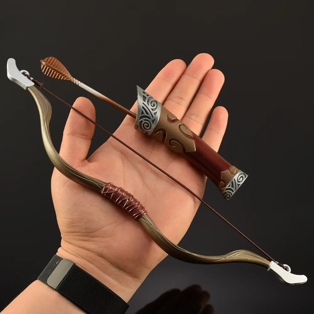 Modèle d'arme froide en alliage d'arc en acier, modèle de mètre, épée de Dragon doré, ornements de bureau Mo Lu Kuang Dao, jouets Katana à collectionner pour garçon