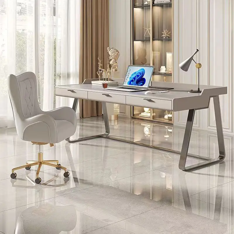 #Light Luxury Style Designer Model Slate Study Writing Desk Office or Home Desk