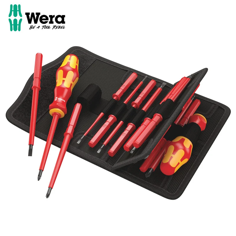 WERA 05059030001 Kraftform Kompakt VDE Insulated Screwdriver Set 17 Pieces Universal 1