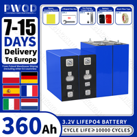 PWOD Lifepo4 Battery 360AH 3.2V Brand New 10000 Cycles Rechargeable Batteries DIY 12V 24V 48V RV EV Boat Golf Cart Cell EU Stock