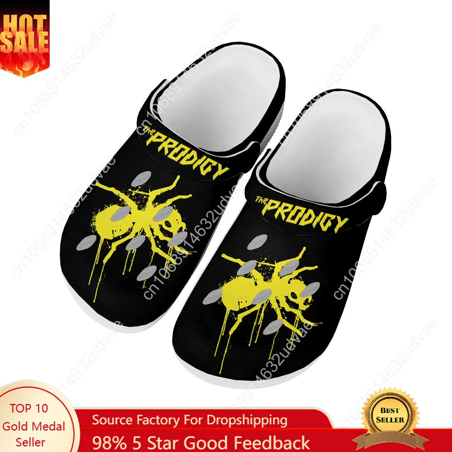 The Prodigy Water Shoes, мужские и женские модные сабо высокого качества для дома и сада, сандалии на заказ, пляжные дышащие тапочки с отверстиями