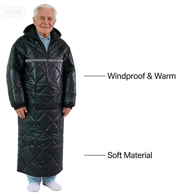 Winter Wheelchair Windproof Blanket Thermal Clothing Thermal  Lengthened Leg Guards  Cold Protection   Health Care