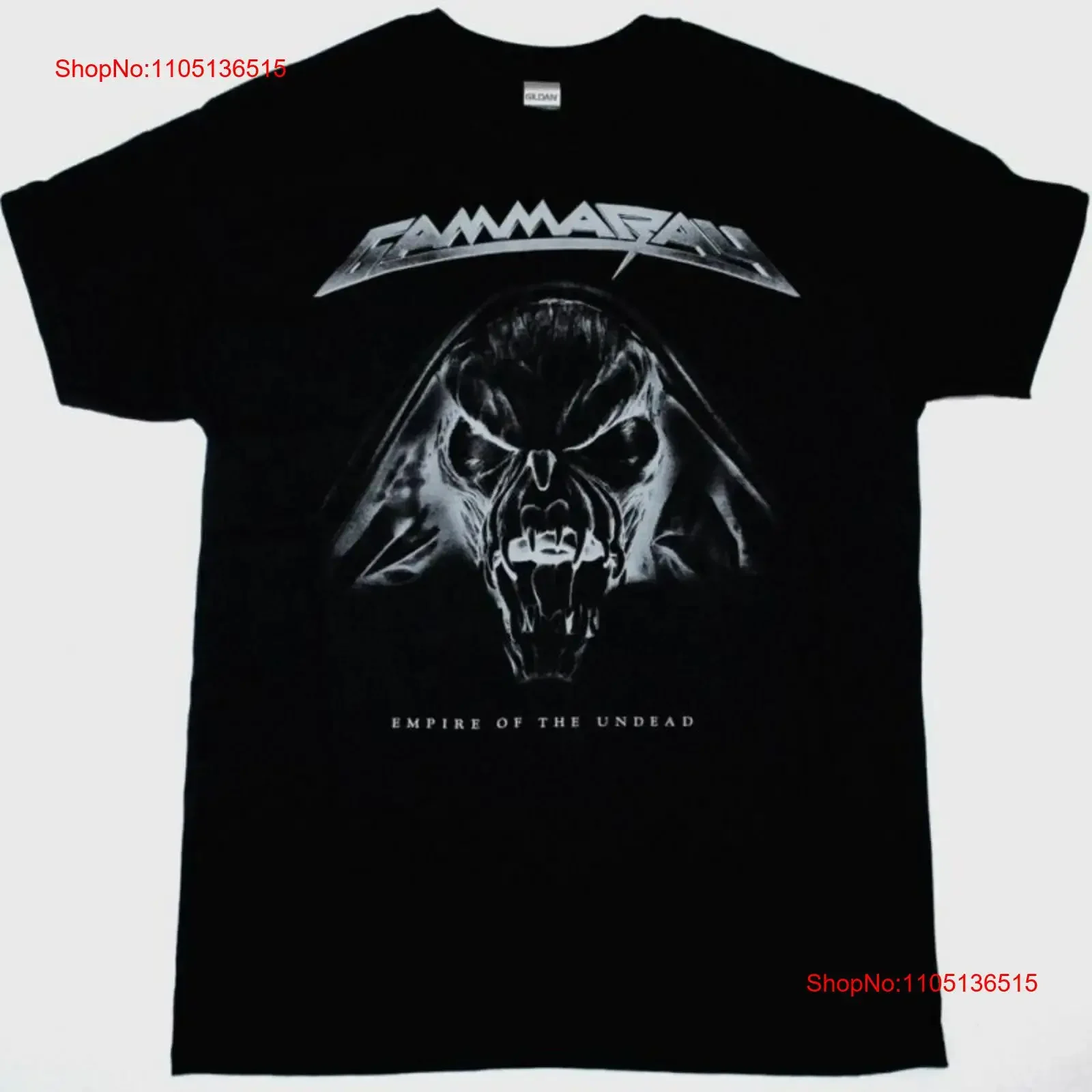 Vtg GAMMA RAY EMPIRE OF THE UNDEAD Cotton Black T Shirt All Size For Men TU212 vintage Washed Slightly Casual