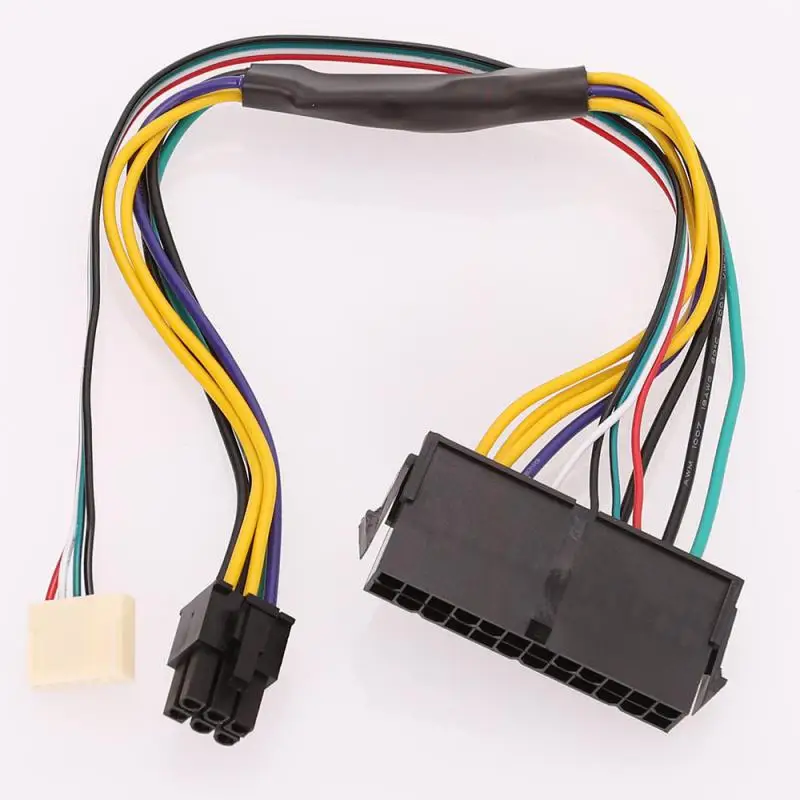 24Pin Female to Motherboard 8Pin Male for DELL Optiplex 3020 7020 9020 T1700 Server Adapter Power Cable Cord 30cm