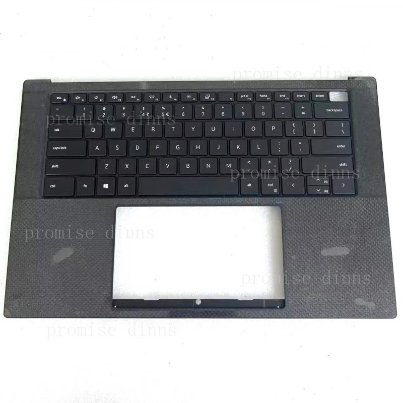 

M DKFWH New Palmrest Upper Case US Intl Backlit Keyboard For Dell XPS 15 9500 9510