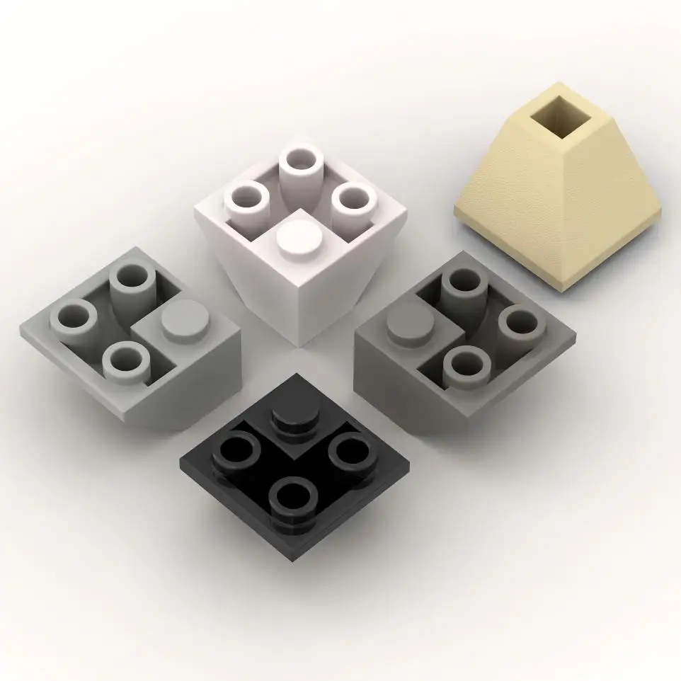10PCS Parts Plate 3676 Inverted 45 2x2 Double Convex Slope Plate Building Blocks 100% Compatible DIY Bricks Toys