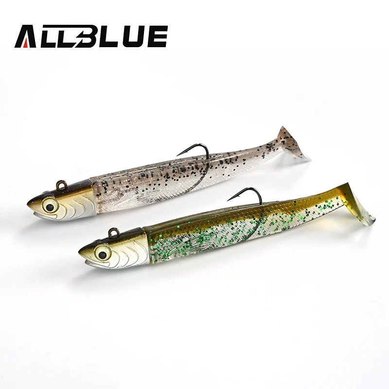 ALLBLUE Tidal Minnow 85mm 15.8g Paddle Tail Soft Swimbait Saltwater Jig Head Lure