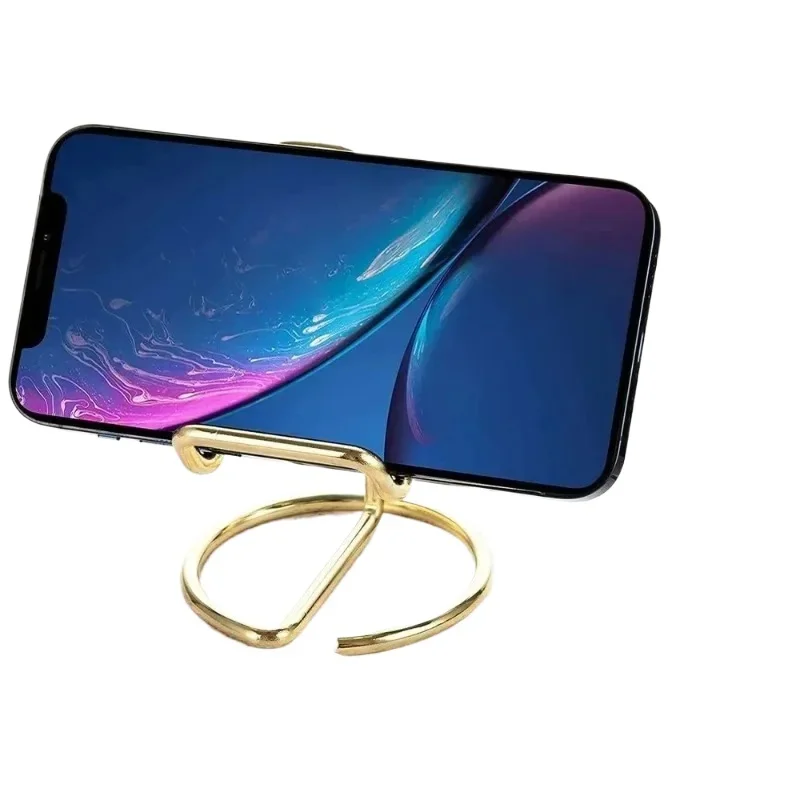 

Кронштейн-держатель для телефона для iPhone 15, 14, 13, 12, серия, складная настольная поддержка, милый металлический офисный настольный держатель для визитных карточек