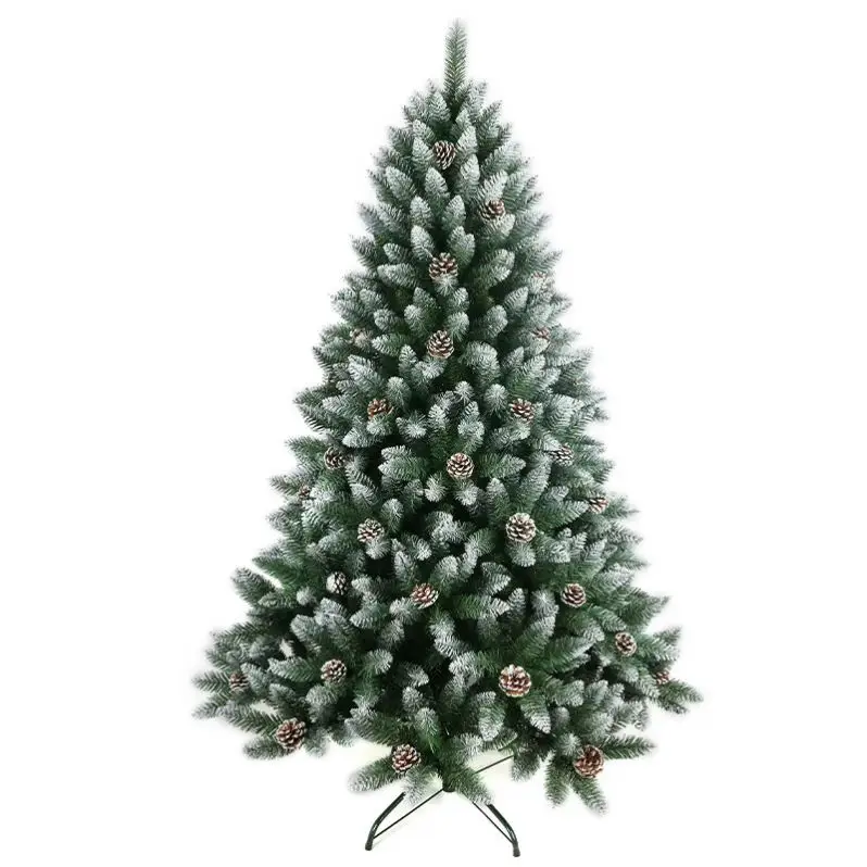 

Mixed Artificial Outdoor Premium Flocked Christmas Tree with PE PVC Artificial Snow