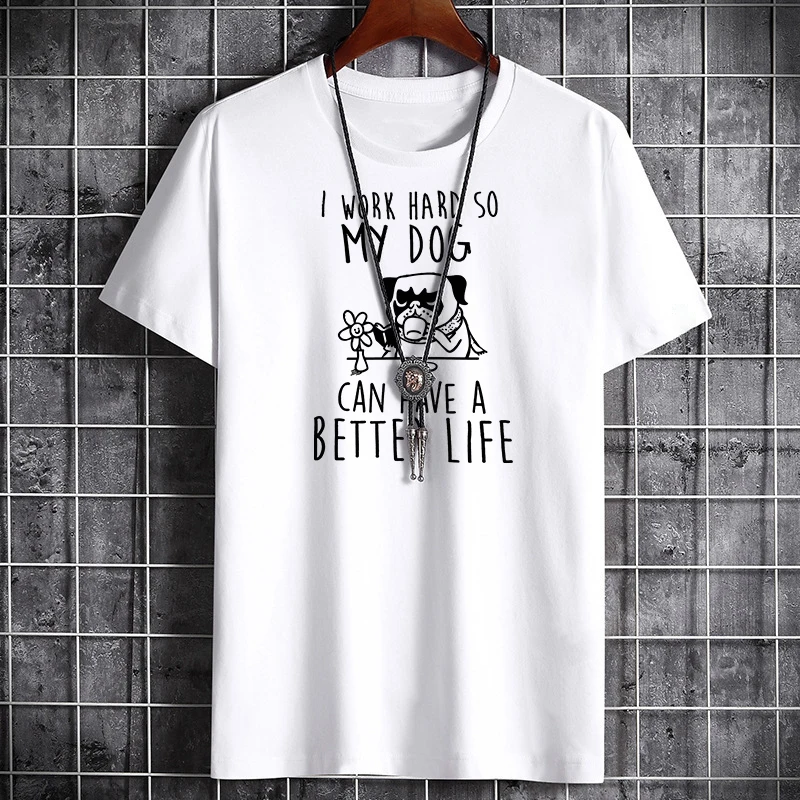 200g Cotton Print T Shirt T-Shirts for Men Summer Oversized Letter Men's Clothing Y2k Sport Gym High Quality Tshirt Maple Leaf