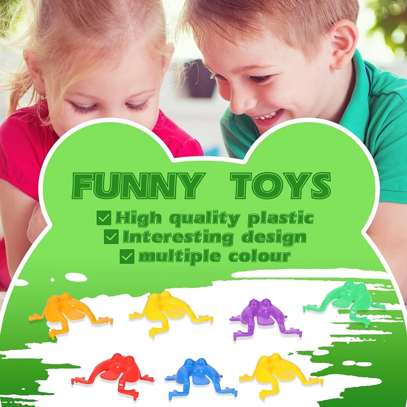 Jumping Frog Toys for Kids, Bounce pai-filho, Anxiety Toy, Assorted Stress Relief, Presentes de aniversário para crianças, 50-5pcs