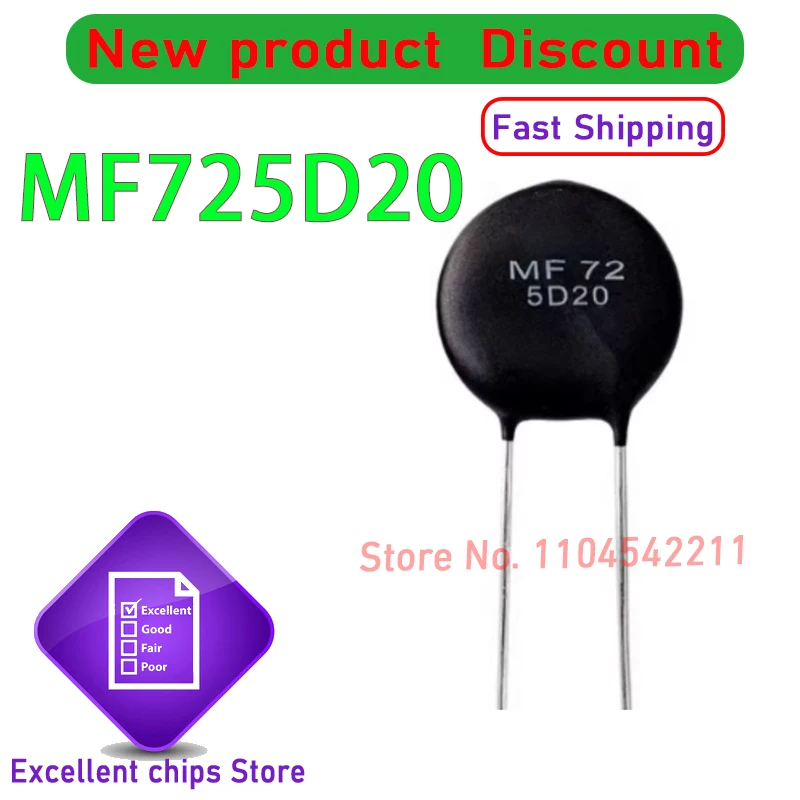 

10PCS/LOT New Thermistor MF72 10D20 MF72 5D20 power type New original