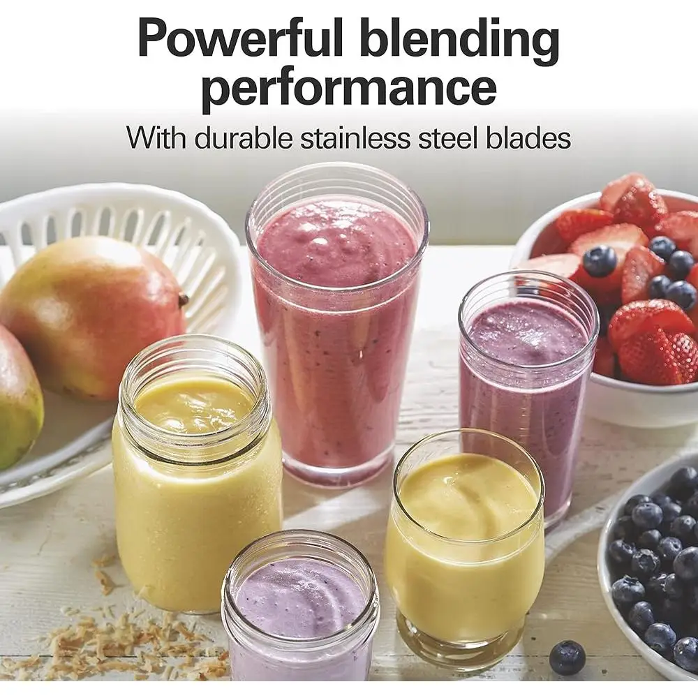 مجموعة خلاط ومفرمة صغيرة محمولة مع كوب سفر خالٍ من مادة BPA ومخفوقات وعصائر سهلة التقطيع