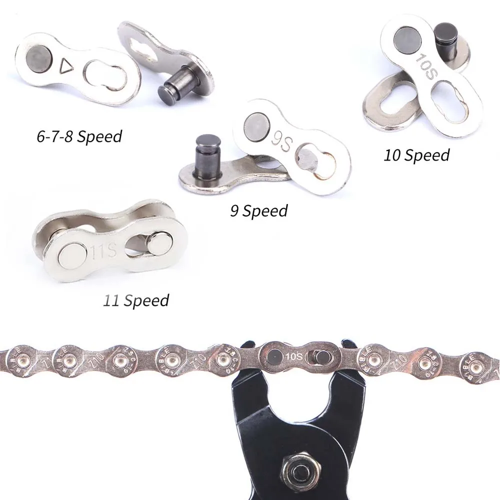 6/7/8/9/10/11 Geschwindigkeit Universal Fahrrad Kette Stecker Mountain Road Fahrrad Kette Quick Link Anschluss Master Radfahren Teil