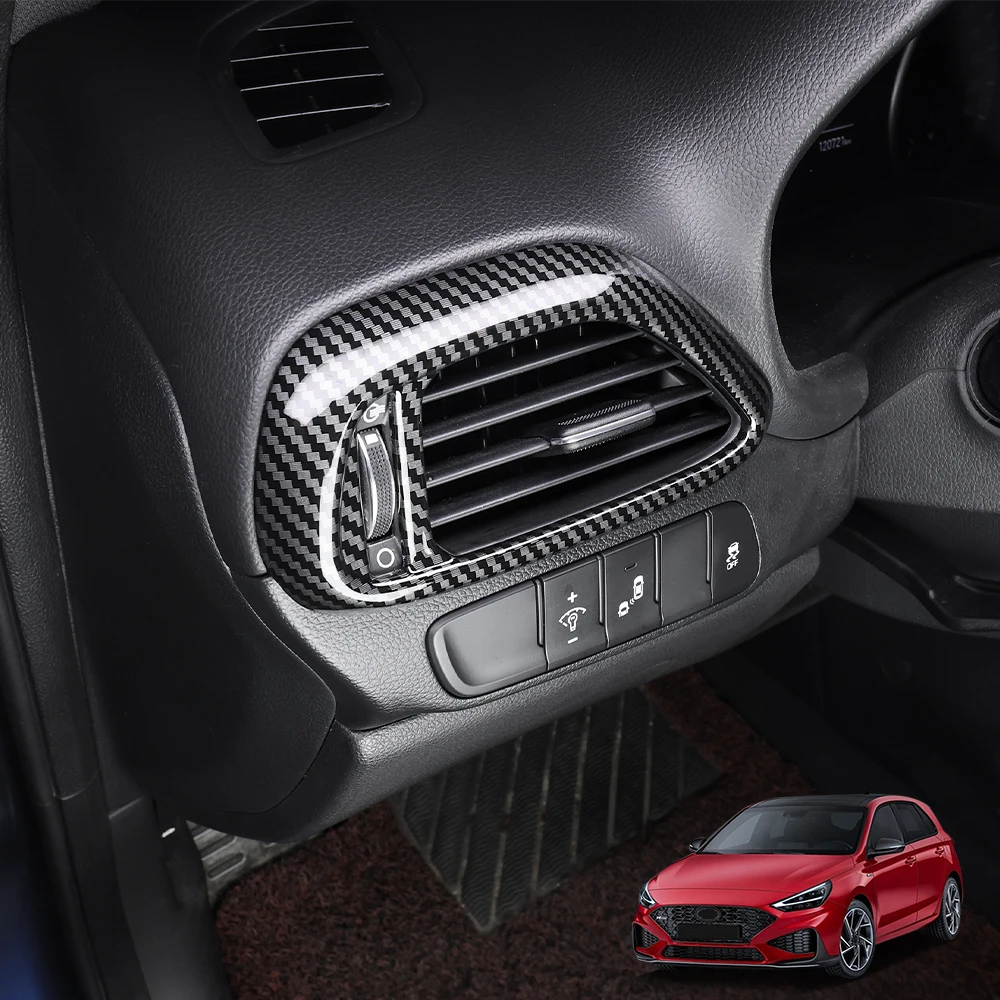 

Carbon Fiber Front Both Side Air Outlet Vent Cover Trim For Hyundai I30/I30 N 2017-2025 Car Tuning Accessories LHD