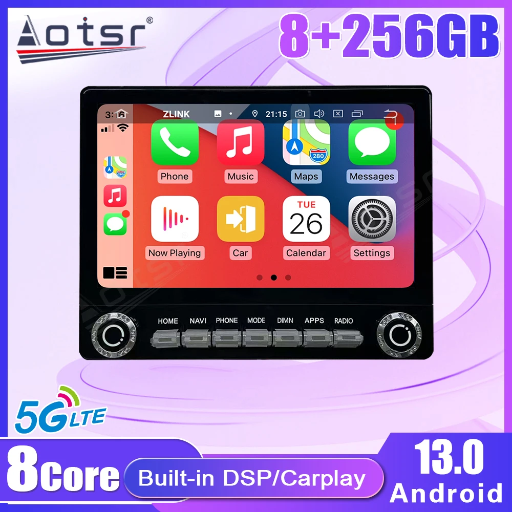 

9 "Android 13 сенсорный HD экран автомобильная стереосистема для Toyota Tacoma 2016-2021 мультимедийный плеер беспроводная GPS-навигация стерео радио