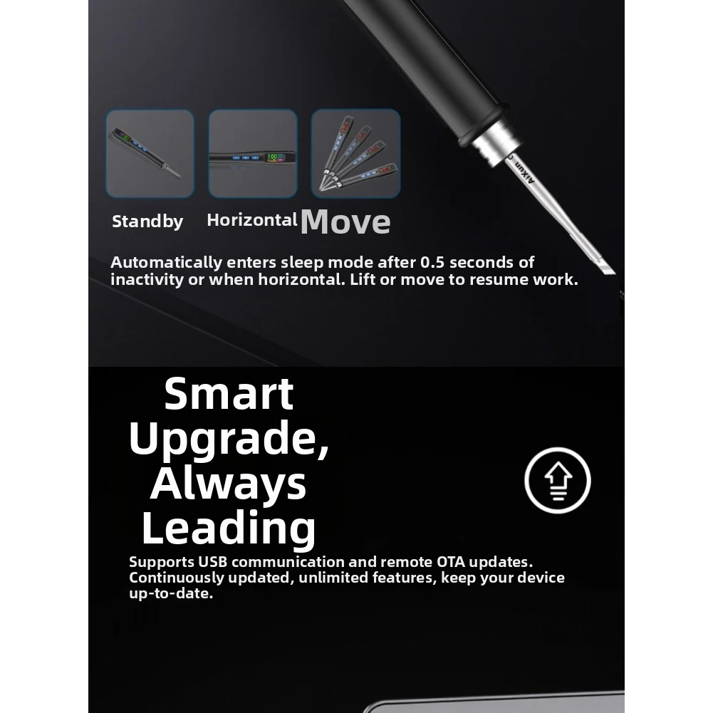 Portable T208 Soldering Iron Lightweight Design 199.8mm x 20.8mm x 21.6mm with Clear Digital Temperature Display