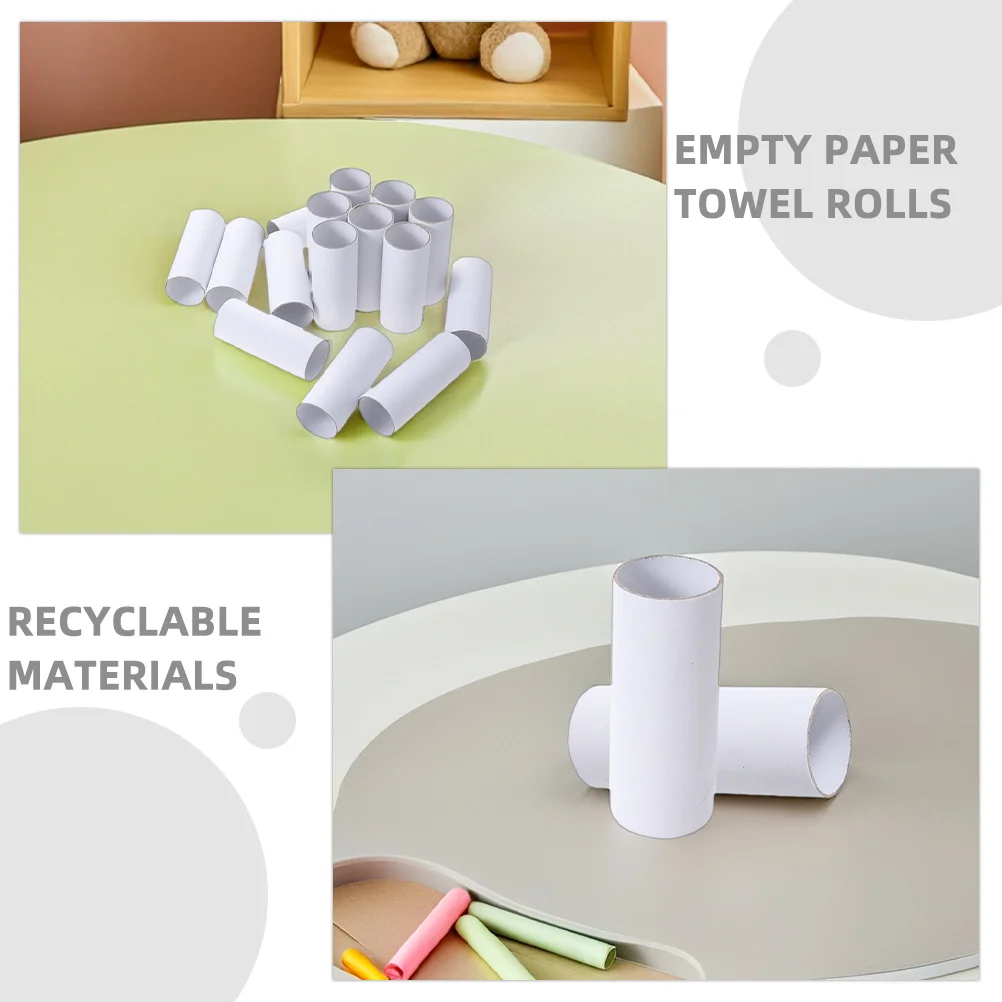 25 rotoli di tubi di carta rotondi, forniture artigianali per progetti artistici fai da te, educazione dei bambini, diorami creativi, organizzatori per il desktop, squadra