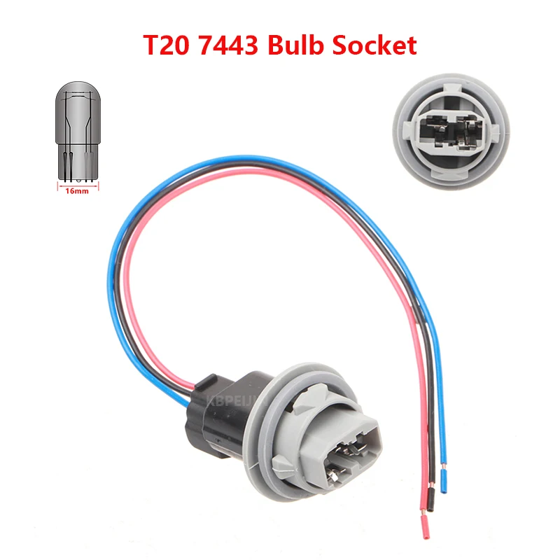 1 комплект для Honda Civic CR-V Odyssey Acura RDX TL автомобильный держатель лампы T20 7443 гнездо лампы кабель адаптер соединительные аксессуары