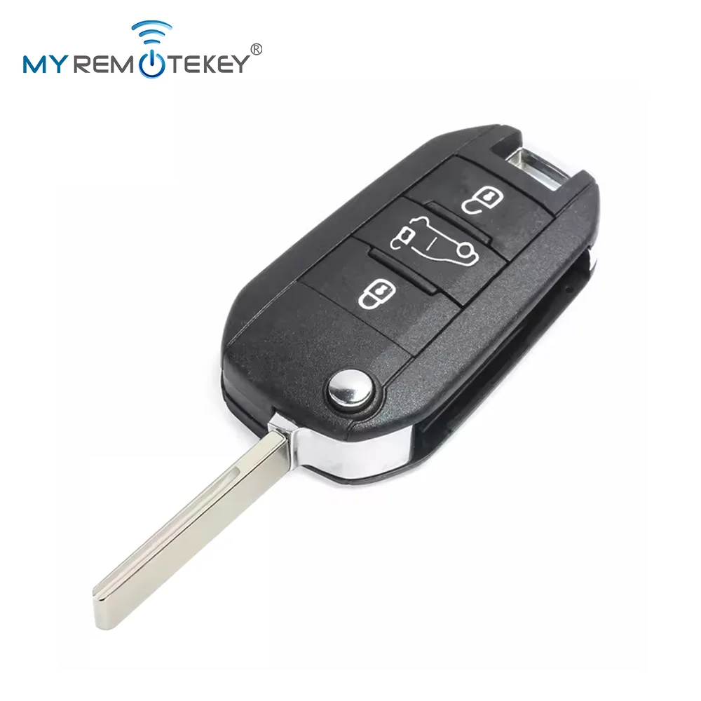 Picture 5: MYREMOTEKEY Flip Remote Key Shell For Peugeot Expert Partner 508 308 3008 Citroen C3 C4 C4L Elysee Dispatch Berlingo HU83/VA2