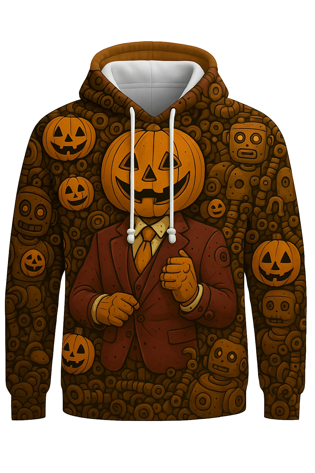 New Fashion Halloween Cute Pumpkin Felpa con cappuccio da uomo stampata in 3D Pullover casual Abbigliamento sportivo oversize Felpa con cappuccio da festa per uomo