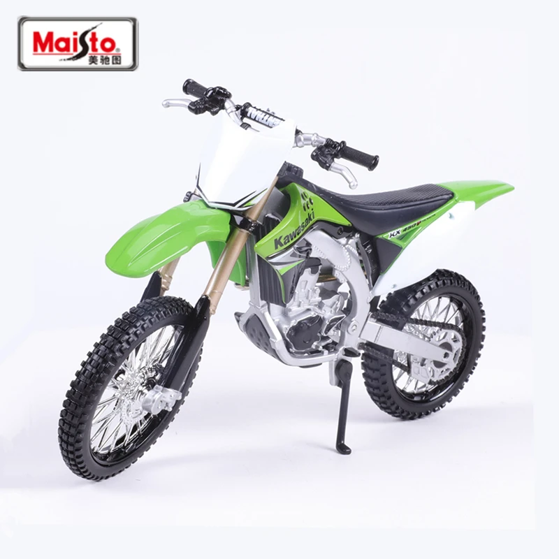 

Maisto 1:12 Kawasaki KX450F Alloy Race Motorcycle Model Simulation Diecasts Street Cross-country Motorcycle Model Childrens Gift