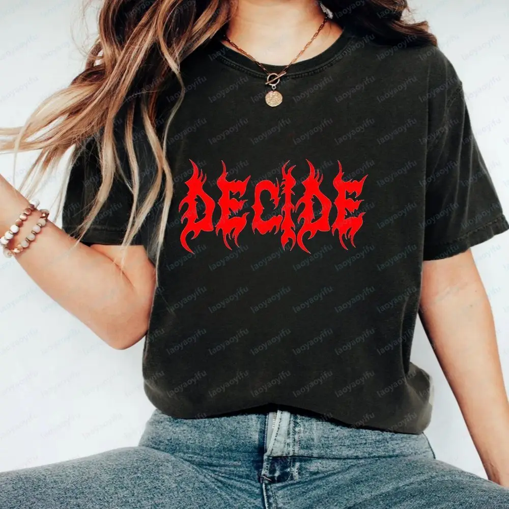 DEICIDE Unique Classic Band's New Product - Casual Trendy Versatile Short-sleeved Men's and Women's Universal Round-neck T-shirt