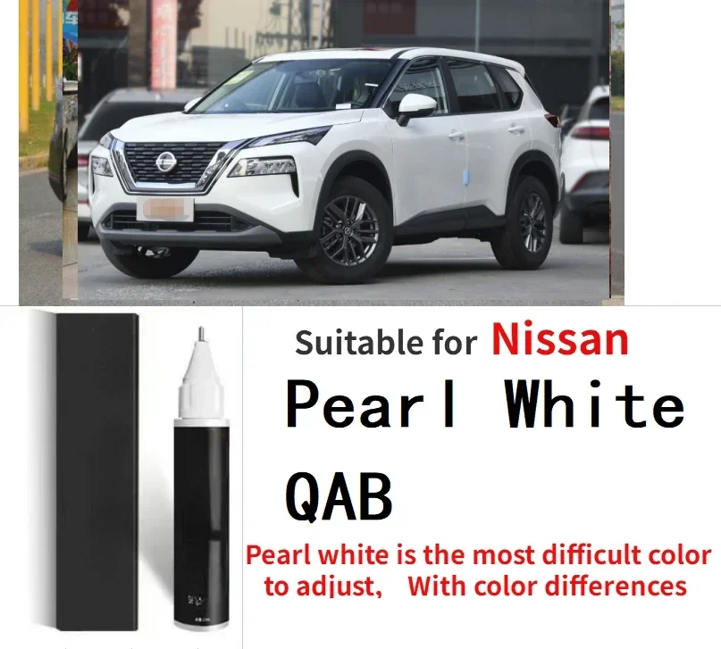 touch up penScratch repair pen Suitable for Nissan Pearly white QAB Ivory white QX1 Pearl white QAB paint repair pen  car scrach