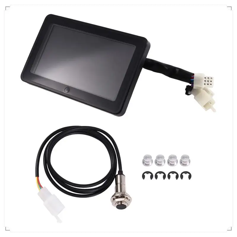 Universal Motorcycle LCD Display For 1, 2, 4 Cylinder Motorbike Replaceable Speedometer Multi-Function Instrument Cluster