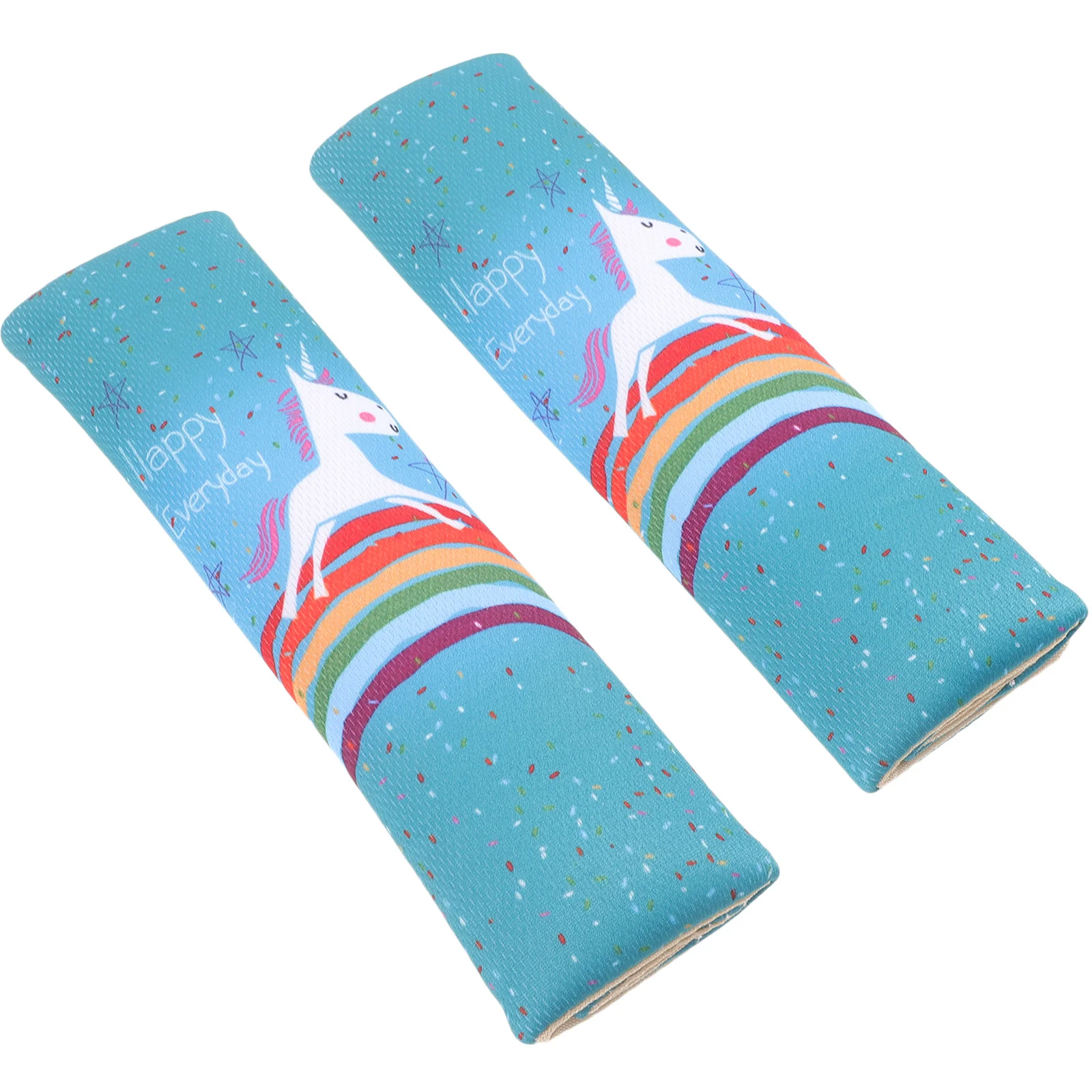 

2Pcs Shoulder Pads Cartoon Printed Cushion Comfort Pads Protector Cover for Driving Safety Strap