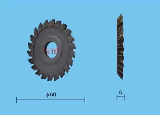 Carbide 60*16*6mm Coarse Tooth Key Cutting Machine Blade 24T Cutter Locksmith Tools