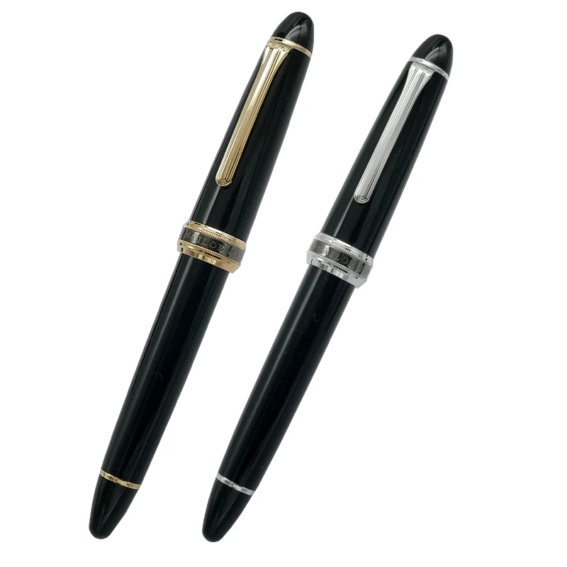 Japan sailor long knife research large 21K gold pen 146 torpedo black gold black silver fountain pen business men's gift