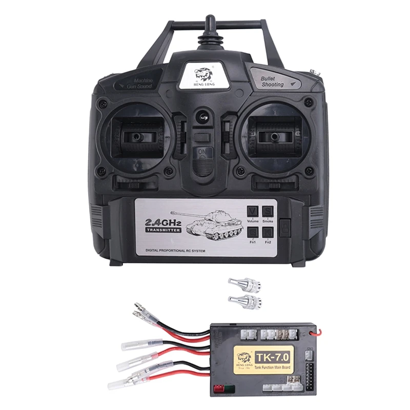 

1/16 RC Car Remote Control 7.0 Mainboard + 2.4G Transmitter Remote Control System Set For Heng Long RC Tank Model