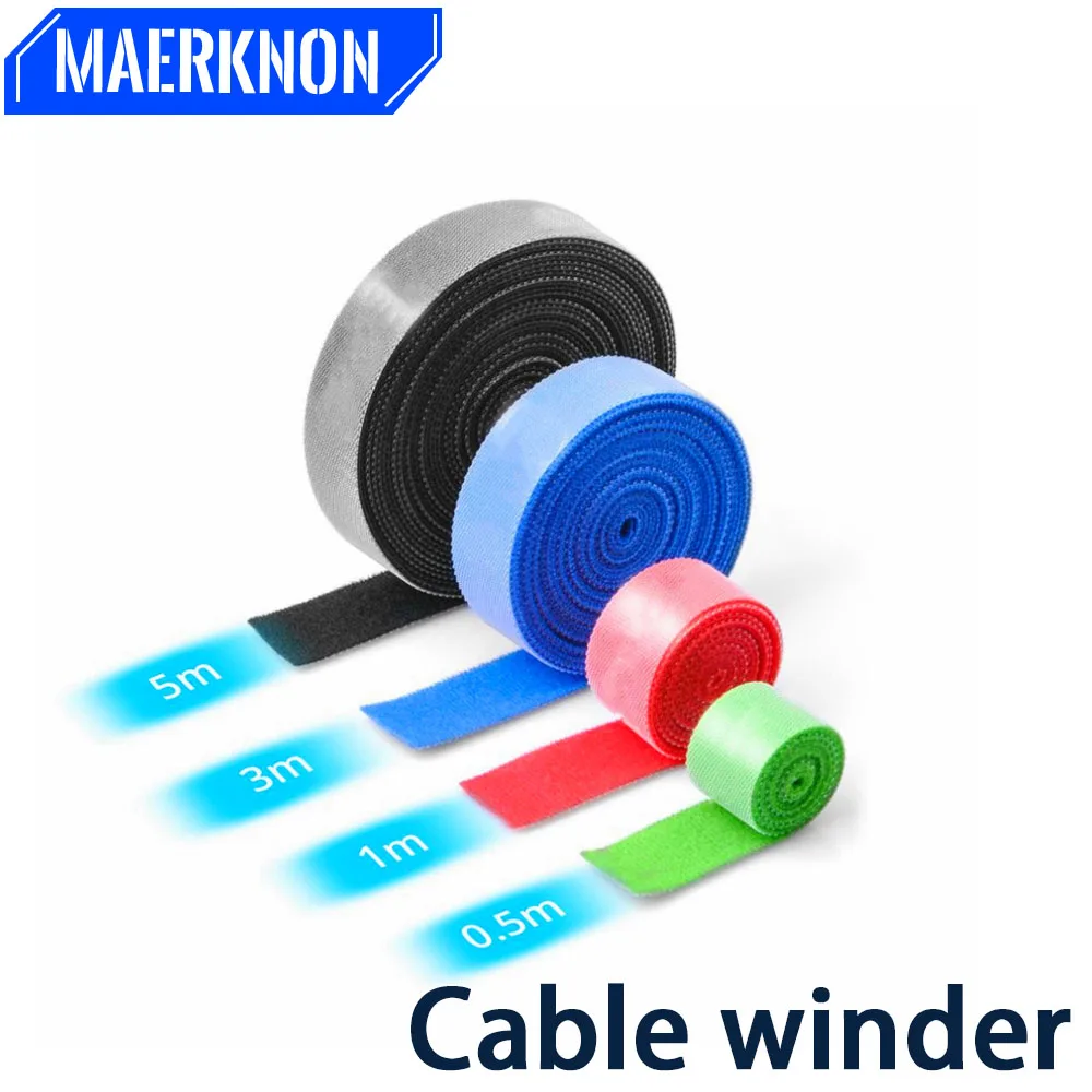 1/2/3/5M Cable Organizer USB Cable Winder Management nylon Free Cut Ties Mouse earphone Cord Cable Protector