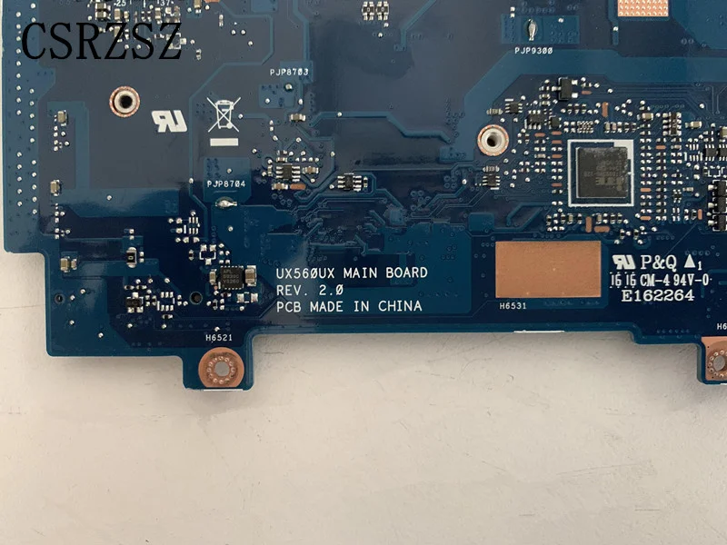 Für ASUS UX560UX Laptop-Motherboard REV 2.0 i7-6500u CPU mit Grafikkarte UX560UX Mainboard Testarbeit perfekt