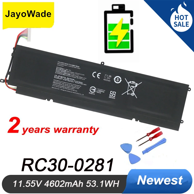 4602mAh RC30-0281 Laptop Battery For Razer Blade Stealth 2018 2019 Stealth 13 i7-8565U RZ09-03101J52 RZ09-03102E52 RC30 0281