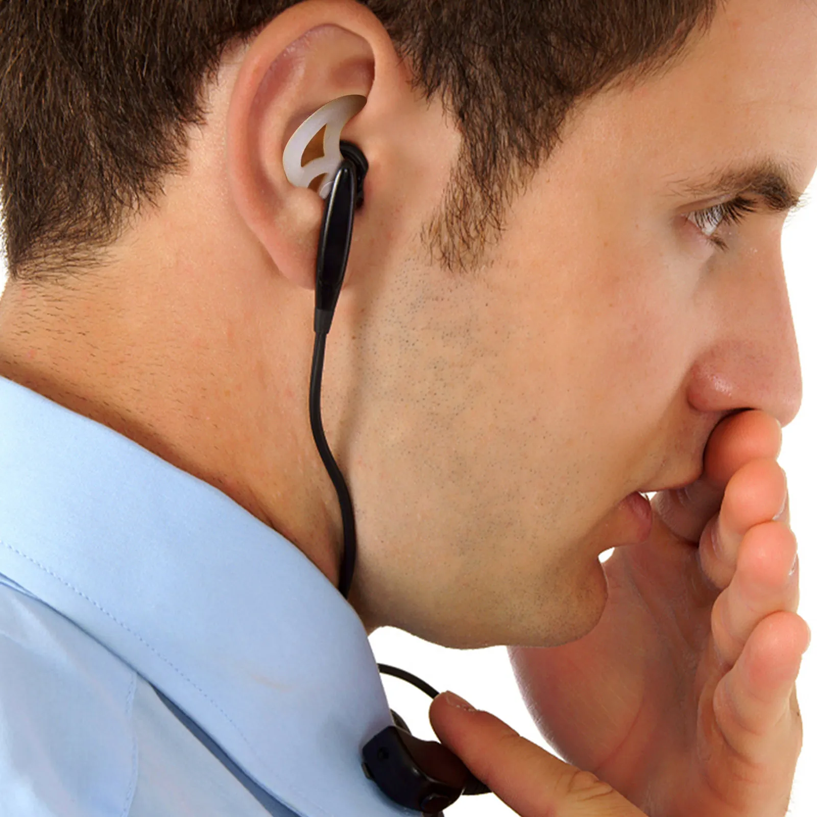 

1Pair Silicone Ear Mold Replacement Tips for Acoustic Tube Earpiece Two Earbud Ear Insert Earbud Tips