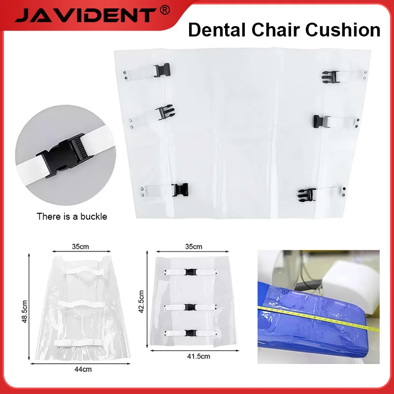 Dental Chair Seat Cushion Dustproof Waterproof Plastic Cover Transparent Dental Pad Chair Cover/Elastic Bands Clinic Supply