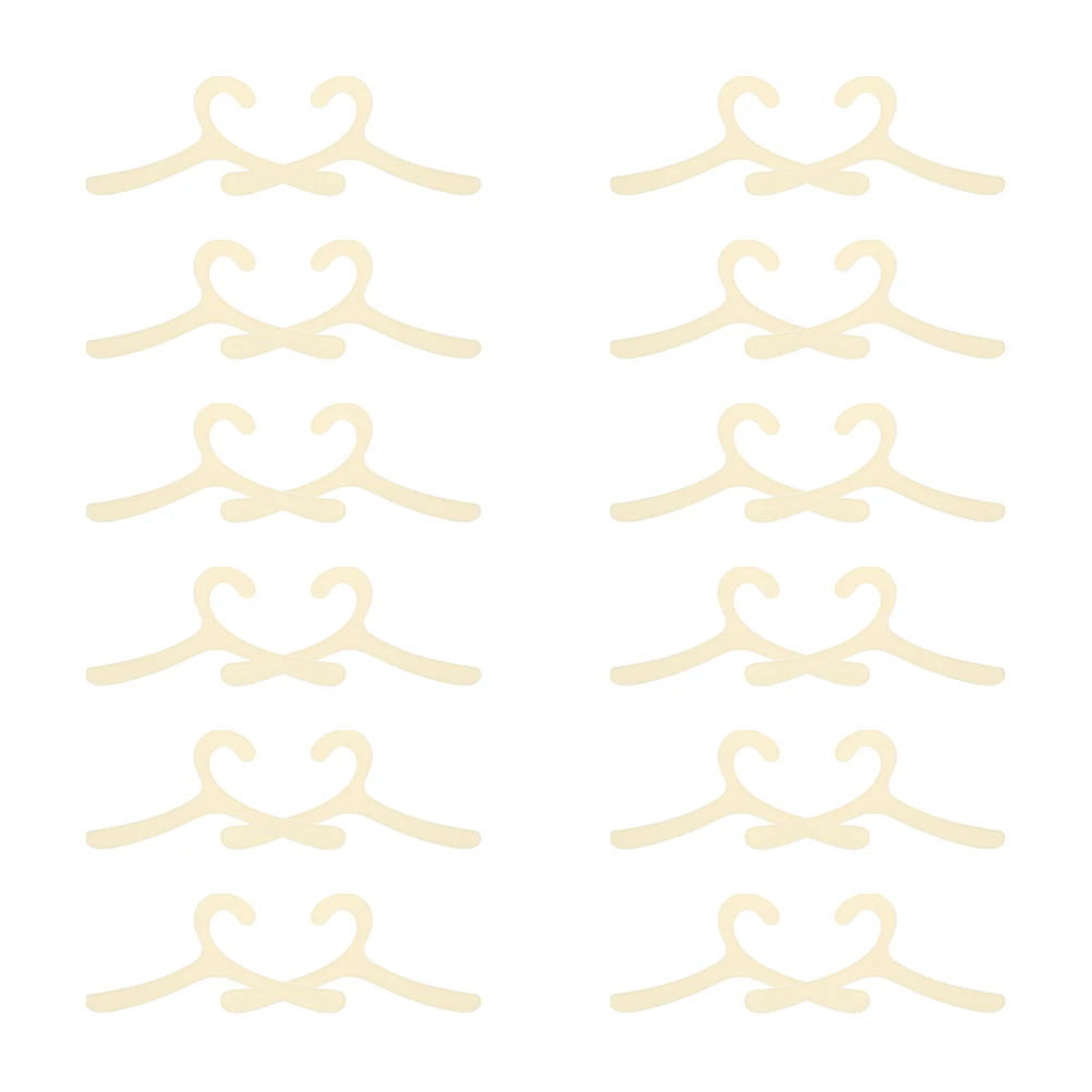 

24Pcs Pet Clothes Hangers Stylish 19cm for Small Dogs Cats Organizing Closet Apparel Storage Rack